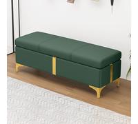 Panca portaoggetti moderna con seduta imbottita, elegante poggiapiedi e organizer per soggiorno, bagno e corridoio, mobili versatili per la casa