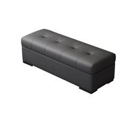 Panca portaoggetti nera con gambe silenziose, supporto per sollevamento a gas, ottomana angolare per soggiorno, soluzione per sedute per camera da letto da 160 cm, mobili eleganti e funzionali