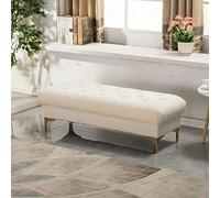 Panca Portaoggetti,Panca da Ingresso con Portaoggetti E Sedile in Velluto,Panchina Portaoggetti Imbottita capitonnè, Cassapanca con Sedile Imbottito,Sgabello all'estremità del Letto per Il C