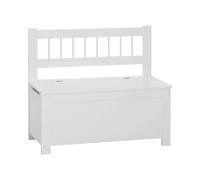 Panca portaoggetti per bambini in legno bianco Atmosphera - 74,5 x 34 x 64 cm