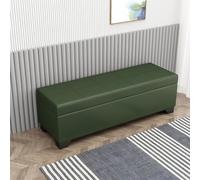 Panca portaoggetti per camera da letto, ingresso, scarpiera con seduta imbottita in ecopelle, mobili per corridoio, panca portaoggetti per soggiorno (L, 110 x 40 x 40 cm)