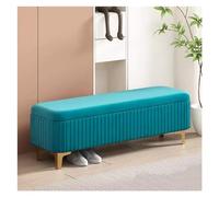 Panca portaoggetti per camera da letto, ottomana imbottita con design moderno e gambe dorate, multifunzionale ottomana portaoggetti per soggiorno