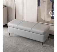 Panca portaoggetti per camera da letto, sgabello da ingresso, sedia da trucco, piedi del letto, contenitore ottomano in legno, elegante e funzionale per la decorazione della casa