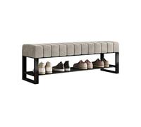 Panca portaoggetti per comodino, scarpiera imbottita per ingresso, soggiorno, corridoio, supporta fino a 136 kg, mobili eleganti e funzionali per la casa