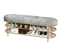 Panca portaoggetti per scarpe, elegante organizer da ingresso e scarpiera salvaspazio per decorare la casa