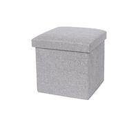 Panca portaoggetti per Scarpe, Grande Contenitore in Tessuto Grigio, Contenitore per Giocattoli con Coperchio, Versatile Seduta a cubo Pieghevole per la casa, Pratica Panca e Conte
