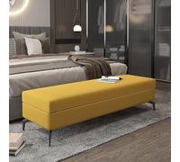 Panca portaoggetti per scarpe, panca ottomana, decorazione per mobili, poggiapiedi, panca multifunzione, panca con contenitore, in finta pelle con sollevamento, panca ottomana