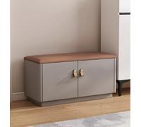 Panca portascarpe con contenitore e cuscino imbottito, panca nascosta for la fine del letto, panca portascarpe, sgabello for cambiare le scarpe, organizer for ingresso, corridoio, camera da letto, sog