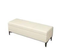 Panca portascarpe con cuscino panca portaoggetti pouf sgabello da letto di grande capacitàper giocattoli per bambini camera da letto corridoio soggiorno seduta imbottita (100 * 40 * 43 cm/bianco)
