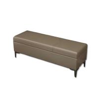 Panca portascarpe con cuscino panca portaoggetti pouf sgabello da letto di grande capacitàper giocattoli per bambini camera da letto corridoio soggiorno seduta imbottita (40*40*43 cm/marrone chiaro)