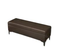 Panca portascarpe con cuscino panca portaoggetti pouf sgabello da letto di grande capacitàper giocattoli per bambini camera da letto corridoio soggiorno seduta imbottita (110*40*43 cm/marrone scuro)