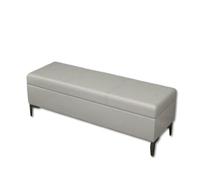 Panca portascarpe con cuscino panca portaoggetti pouf sgabello da letto di grande capacitàper giocattoli per bambini camera da letto corridoio soggiorno seduta imbottita (120*40*43 cm/grigio chiaro)