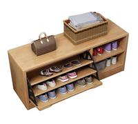 Panca portascarpe da ingresso con 3 cassetti pieghevoli, panca nascosta alla fine del letto, panca portascarpe, sgabello for cambiare le scarpe, organizer for scarpiera for corridoio, camera da letto,