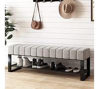 Panca portascarpe multiuso con seduta in velluto spesso, panca portascarpe per ingresso, organizer per scarpe, mobili decorativi moderni, seduta morbida