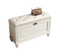 Panca portascarpe Panca con scaffale con anta, Armadietto for scarpe da ingresso con ripiano for scarpe nascosto, Panca for scarpe for ingresso, Soggiorno, Camera da letto, Bianco Panca portascarpe(88