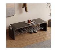 Panca portascarpe per ingresso, portascarpe per ingresso, con cuscino, organizer stabile per corridoio e soggiorno, seduta fino a 130 kg (colore: grigio, dimensioni: 120 * 35*)