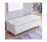 Panca portascarpe Sgabello for divano rettangolare Sgabello for lustrascarpe Sgabello da comodino Sgabello portaoggetti multifunzionale Sgabello for camerino Panca portascarpe(Bianco,160*40*40cm)