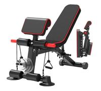 Panca pesi regolabile, panca da allenamento pieghevole per allenamento a casa, palestra, carico 149,7 kg