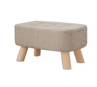 Panca rettangolare bianca moderna - versatile cuscino per divano e sgabello da toeletta poggiapiedi per ingresso camera da letto terrazzo soggiorno - 28 x 60 x 29 cm