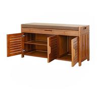 Panca Scarpiera di bambù a 3 Livelli, Scarpieras Ingresso con Seduta Portascarpe Salvaspazio per Corridoio Camera da Letto, Cassapanca Dimensioni 90x32.5x50CM, Montaggio Facile