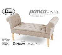 PANCA SCENDILETTO TESSUTO TORTORA PIEDI CAMERA LETTO SALOTTO UFFICIO 1034060cm