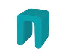 Panca, Sgabello, Espositore, in polietilene SMALL Mod.ZIP Dimensioni 33,5x33,5x h43 cm interno esterno resistente agli agenti atmosferici colore Ottanio ottanio