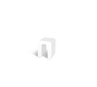Panca, Sgabello, Espositore, in polietilene SMALL Mod.ZIP Dimensioni 33,5x33,5x h43 cm interno esterno resistente agli agenti atmosferici colore bianco bianco