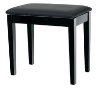Panca Sgabello Pianoforte Similpelle Panchetta Sedia con Scomparto Nero Lucido