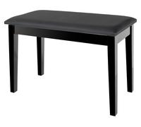 Panca Sgabello Pianoforte Similpelle Panchetta Sedia XL Scomparto Nero Lucido