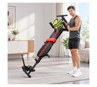 Panca Stretch per la Schiena, Dispositivo di Trazione Lombare | Allungamento e Decompressione della Colonna Vertebrale, Trazione Cervicale, 145-185 cm Regolabile, Fino a 150 kg, per Casa