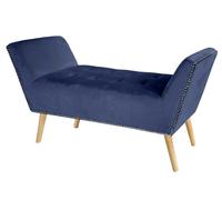 PANCA VELLUTO BLU CLASSICA MODERNA LEGNO CAMERA LETTO INGRESSO SALOTTO 1174060