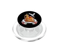 Pancake Colazione Coquette Cristiano Religioso Croce Cuore PopSockets PopGrip per MagSafe