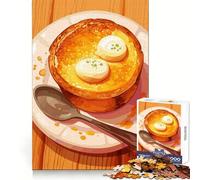 Pancake con burro - Puzzle digitale per adolescenti da 1000 pezzi - Allenamento intelligente,svago,evasione,taglio impeccabile,regalo di Natale (50x75cm)