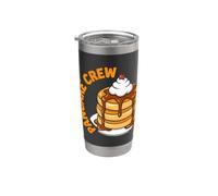 Pancake Crew Sweet Breakfast Stack Design Bicchiere termico in acciaio inox doppia parete