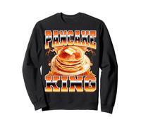 Pancake King Pancake Maker 90s Bootleg Style Felpa
