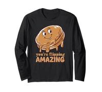 Pancake Lover, You're Flipping Amazing Funny Cake Pun Maglia a Manica