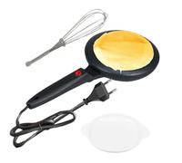 Pancake Maker,Griglia elettrica 600 W - 20 cm con ciotola e frusta per uova padella antiaderente controllo automatico temperatura costante per casa campeggio picnic ristorante