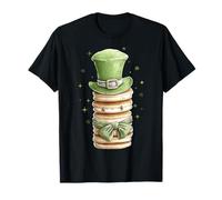 Pancake Maker Leprechaun Shamrock San Patrizio Irlanda Maglietta