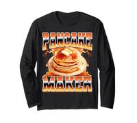 Pancake Maker Pancakes Stile Bootleg Anni '90 Maglia a Manica