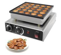 Pancake, Mini Pancake non a bastone, acciaio inossidabile 25 e 50 fori 950W 1700w Cupcake Maker, 25(25)