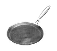 Pancake Pan - Padella Inossidabile | Macchina Per Pancake Con Rivestimento A D'ape, Piastra Antiaderente Ribaltabile Robusta E Adattabile Per Cucinare Uova Fornello Per Barbecue All'aperto Piano