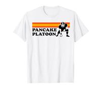 Pancake Platoon Funny Offensive Lineman Football O-Line Maglietta