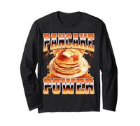 Pancake Power Pancakes Pancake Maker Stile Bootleg Anni '90 Maglia a Manica