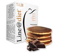 PANCAKE PROTEICI Line@diet | 7 CIOCCOLATO | comode monoporzioni | OLTRE il 60% di PROTEINE | preparato proteico per pancake e crêpes (Cioccolato, 7 Pancake)