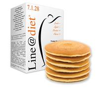PANCAKE PROTEICI Line@diet | 7 NATURE | comode monoporzioni | OLTRE il 60% di PROTEINE | preparato proteico per pancake e crêpes (Nature, 7 Pancake)