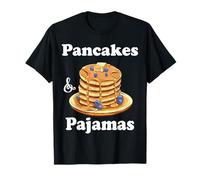 Pancakes & Pigiama Cibo Dolce Cialda Colazione Sleepover Maglietta