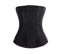 Pancera post parto Corsetto in rete ricamato, modellante for la vita, cinture for il controllo della pancia e del rassodamento delle donne(Black,S)