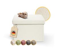 Pancetta Laleni 41x31 cm vano portaoggetti - Cassapanca piccola beige