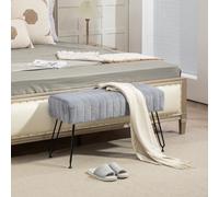Panche e pouf contenitori, ideali per cameretta degli studenti Descrizione:Lasciati avvolgere dal comfort di questa panca fondo letto HOMCOM, un perfetto incontro tra eleganza e comfort. la seduta di