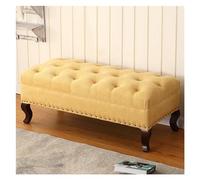 Panche punta letto Panca imbottita, poggiapiedi rettangolare contemporaneo | for ingresso, foyer, bagno, vanità, camera da letto | Mobili for la casa decorativi Decorativo(Yellow,150*45*40)